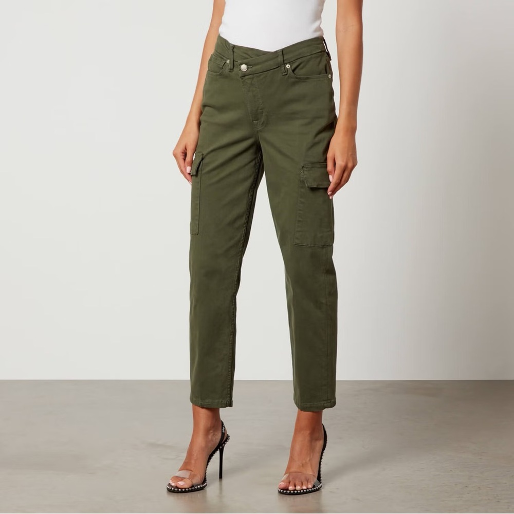 Good American Army Cuffed Denim